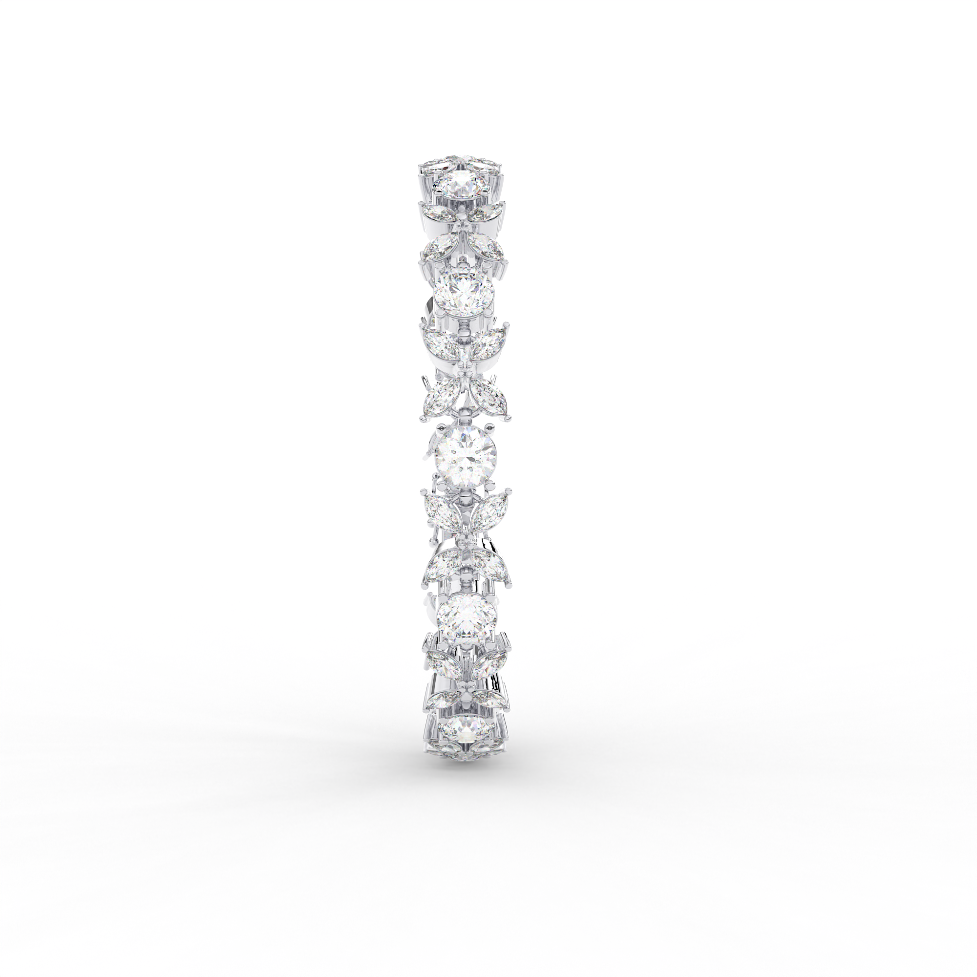 Marquise & Round Cut Diamond Bracelet