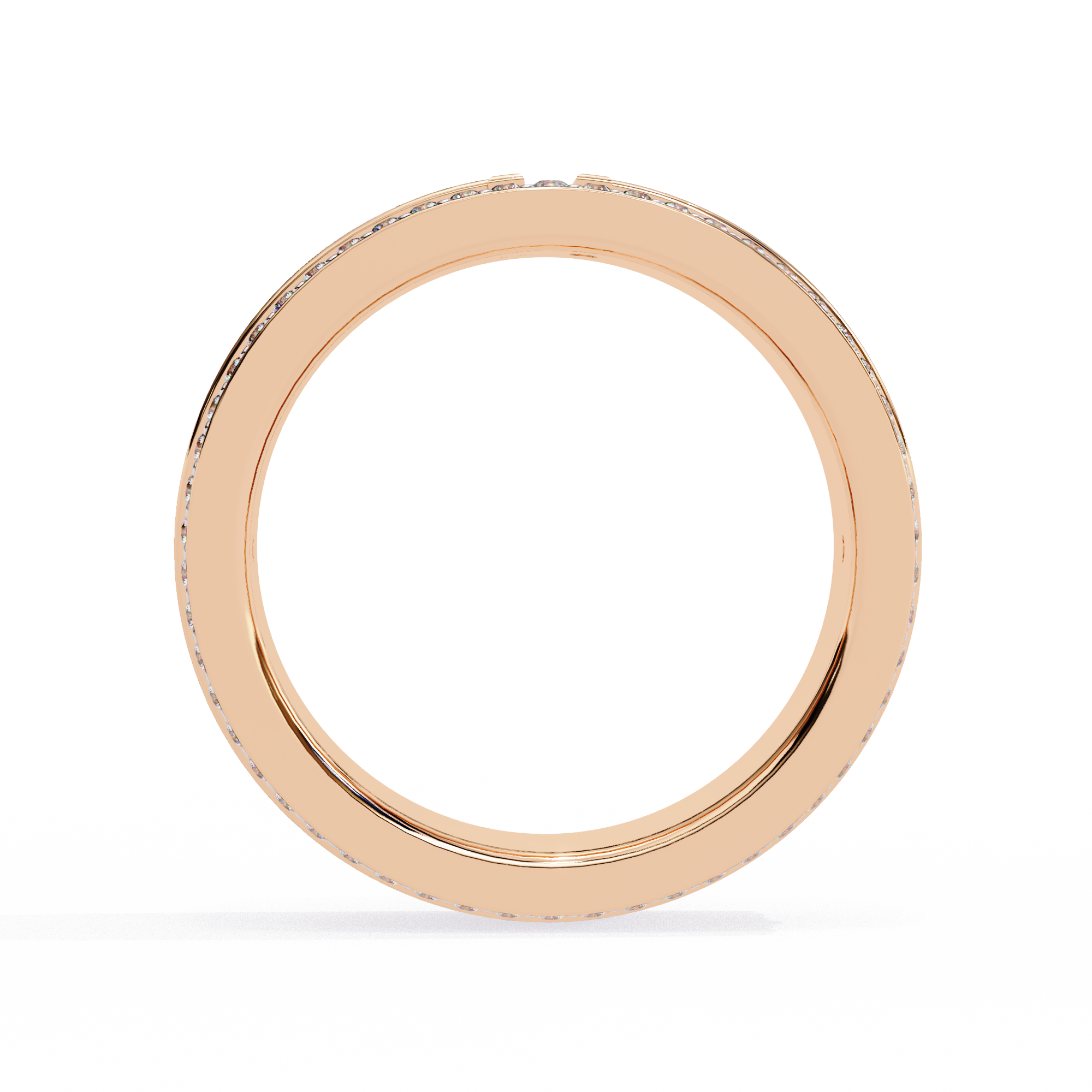 18KT Gold Plated Round Cut Twinelle Pavé Ring