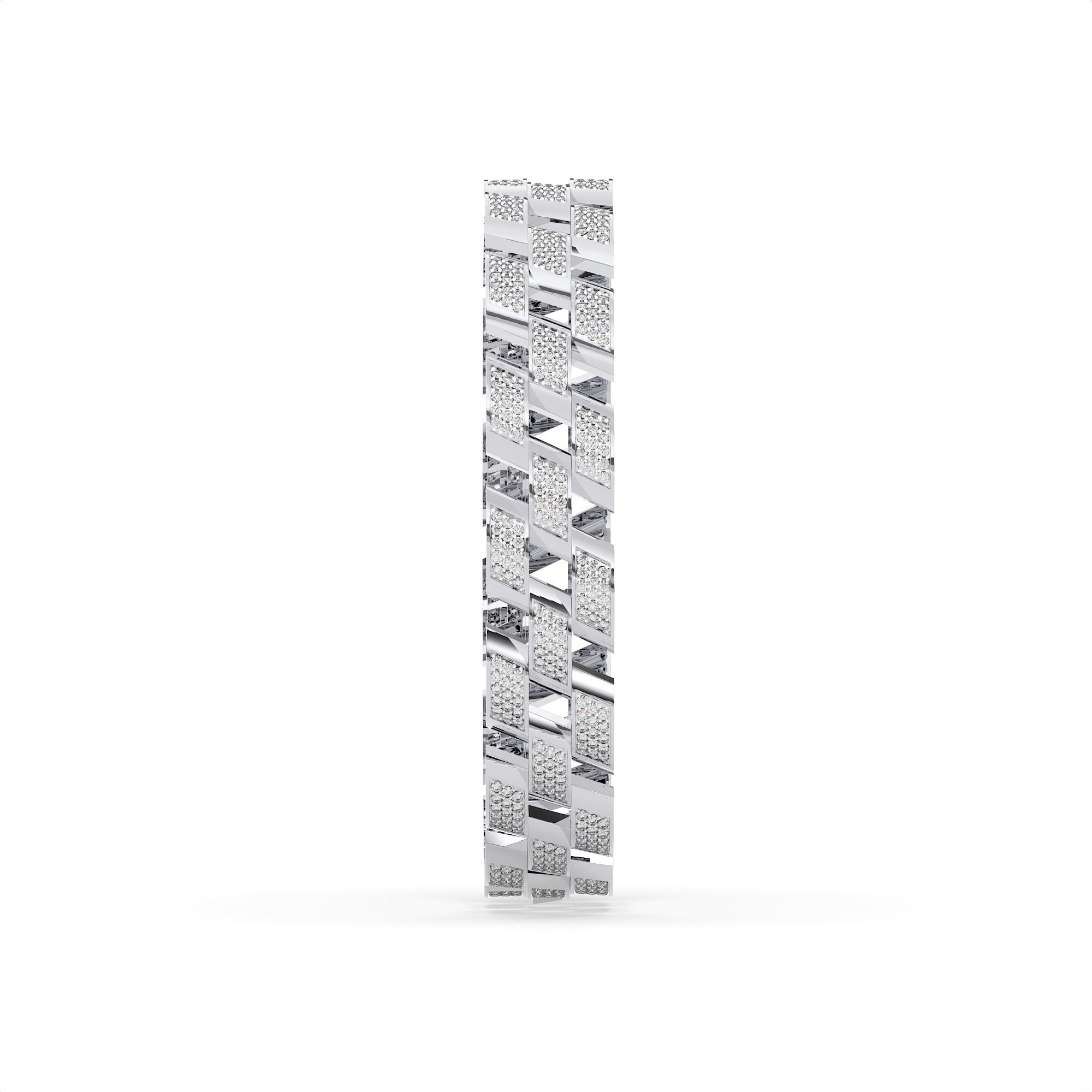 18KT Gold Plated Nova Brick Pave Bracelet