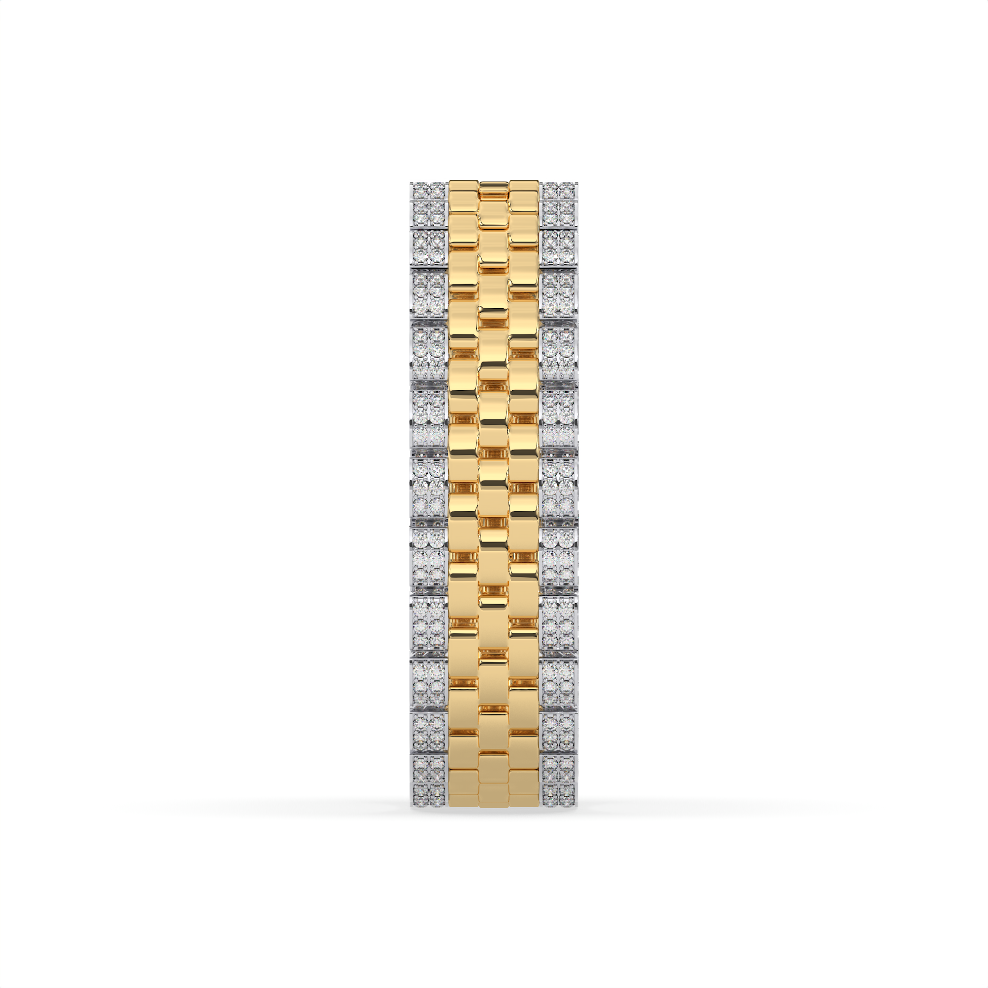 18KT Gold Plated Moissanite Bracelet for Men