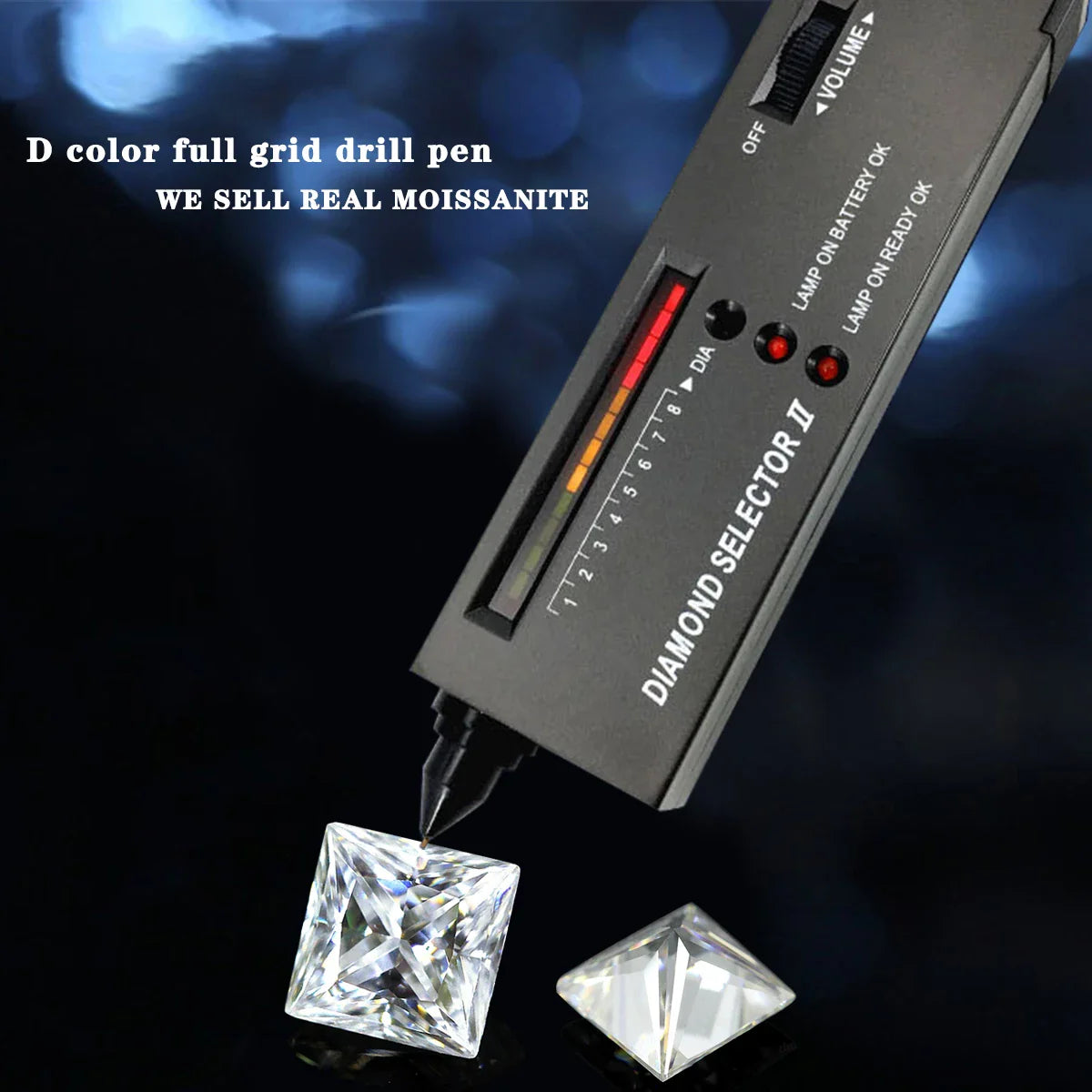 Silver 1.22 Ct Princess Cut Solitaire Diamond Ring For Women