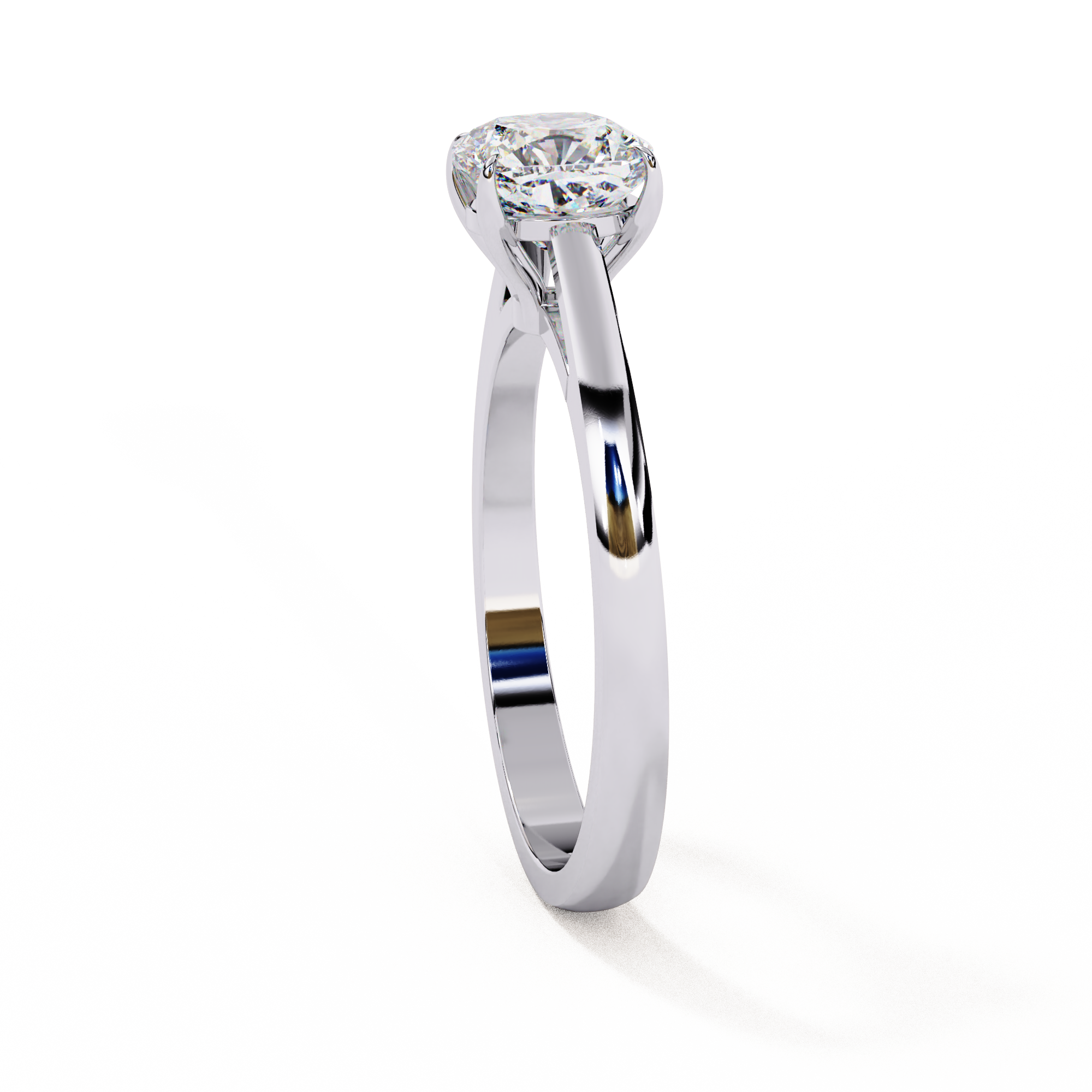 1.50ct cushion cut solitaire diamond engagement ring