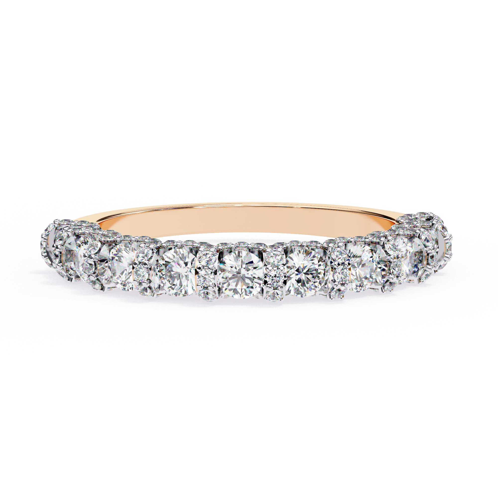 18KT Gold Plated Celestia Halo Band Ring