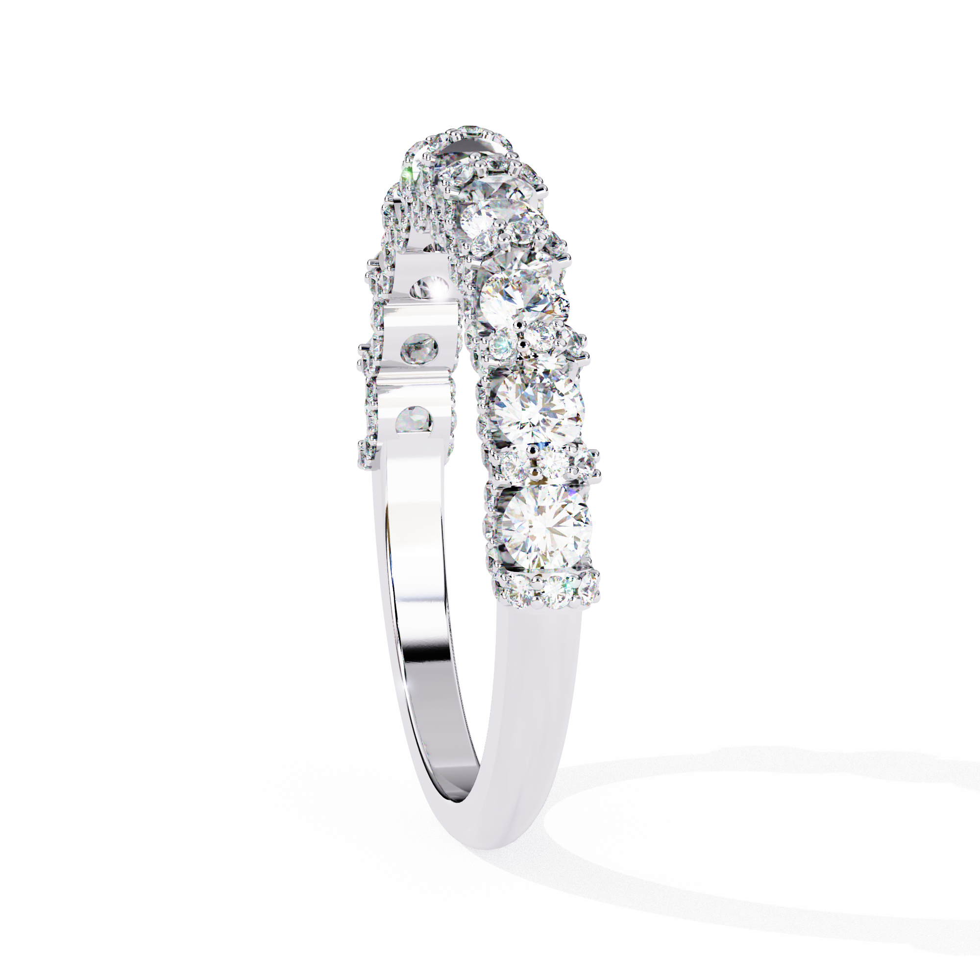 18KT Gold Plated Celestia Halo Band Ring