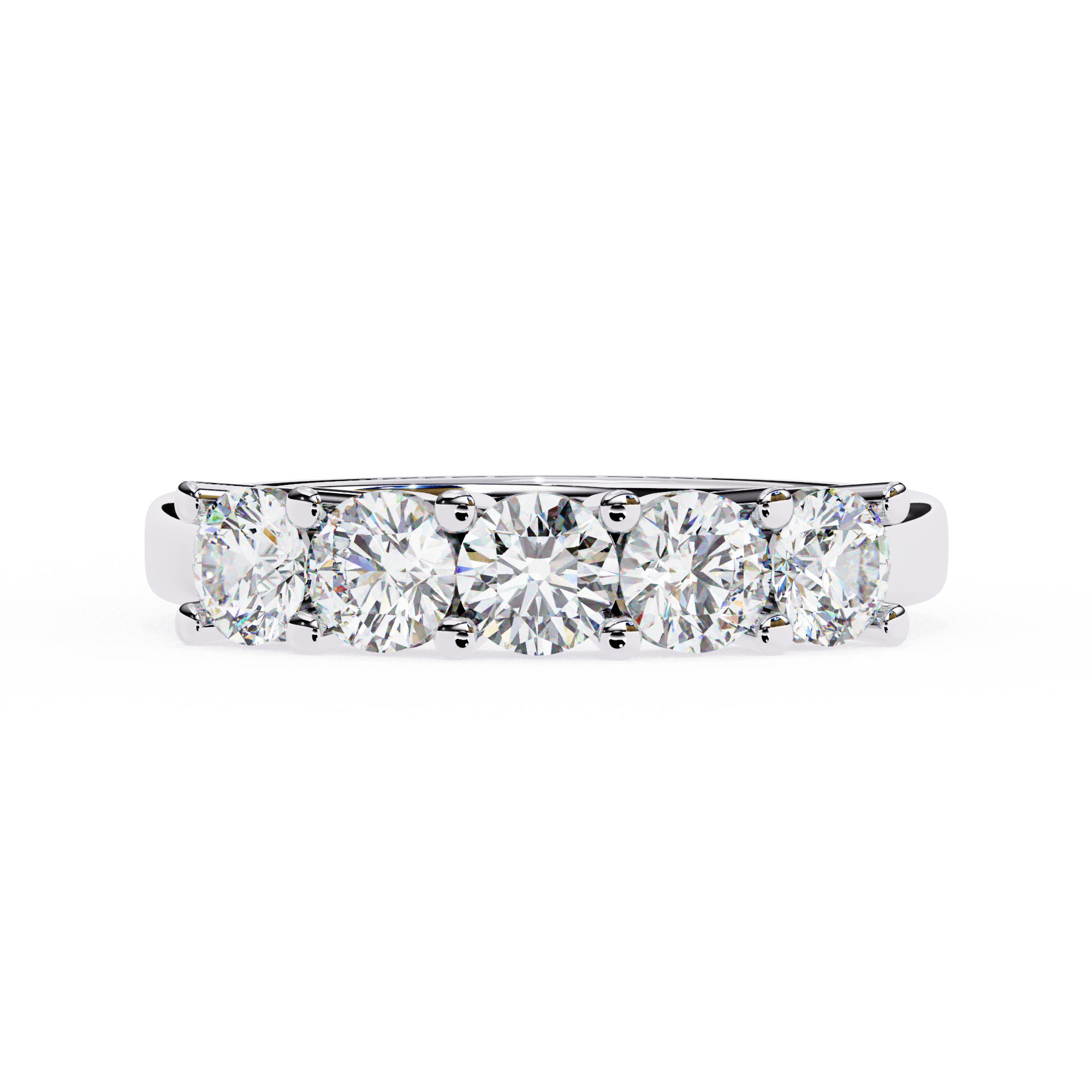 18KT Gold Plated Quintelle Five-Stone 1.03 carat Ring