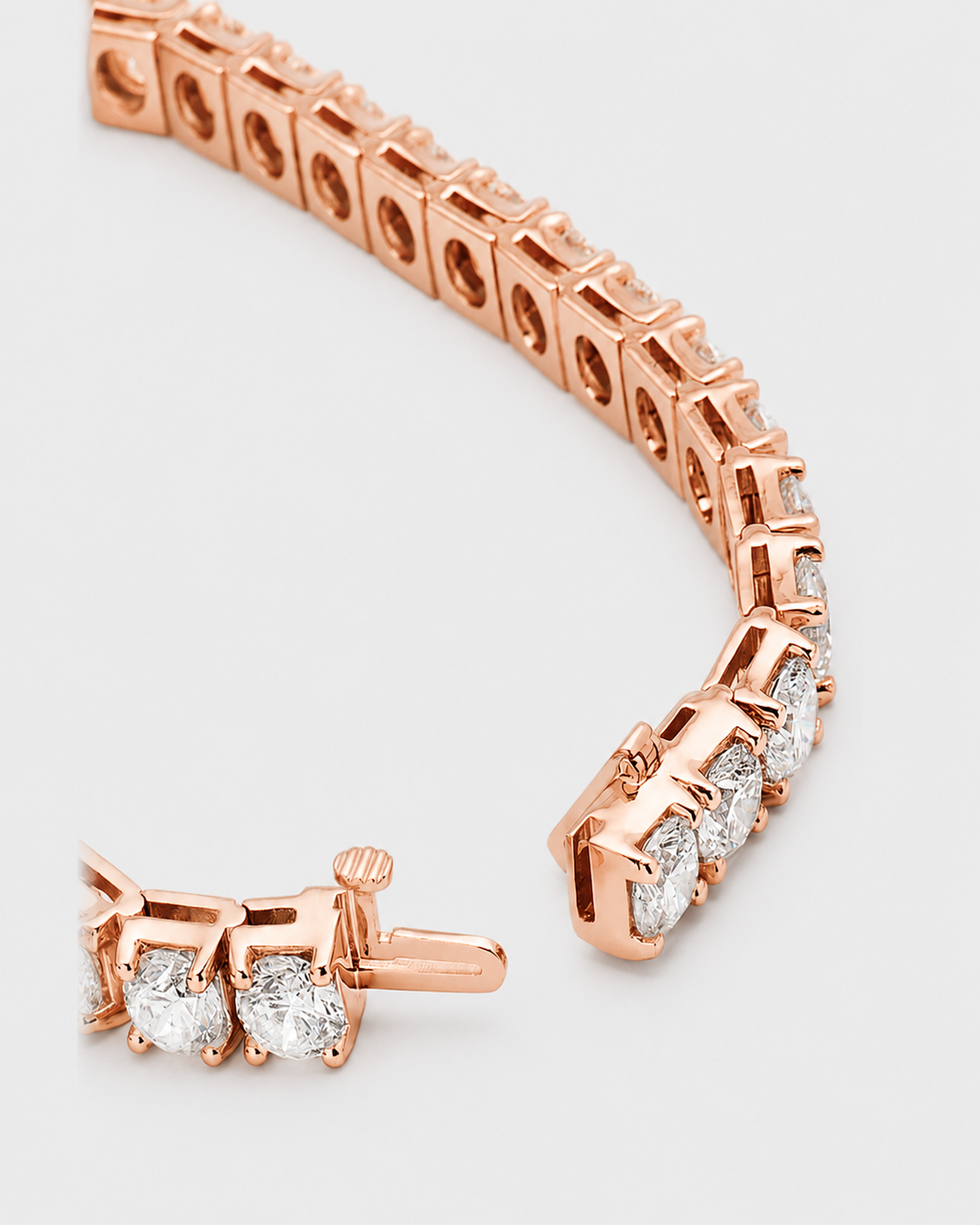 18K Gold vermial Plated Siloro Classic 3mm Moissanite Everyday Tennis Bracelet