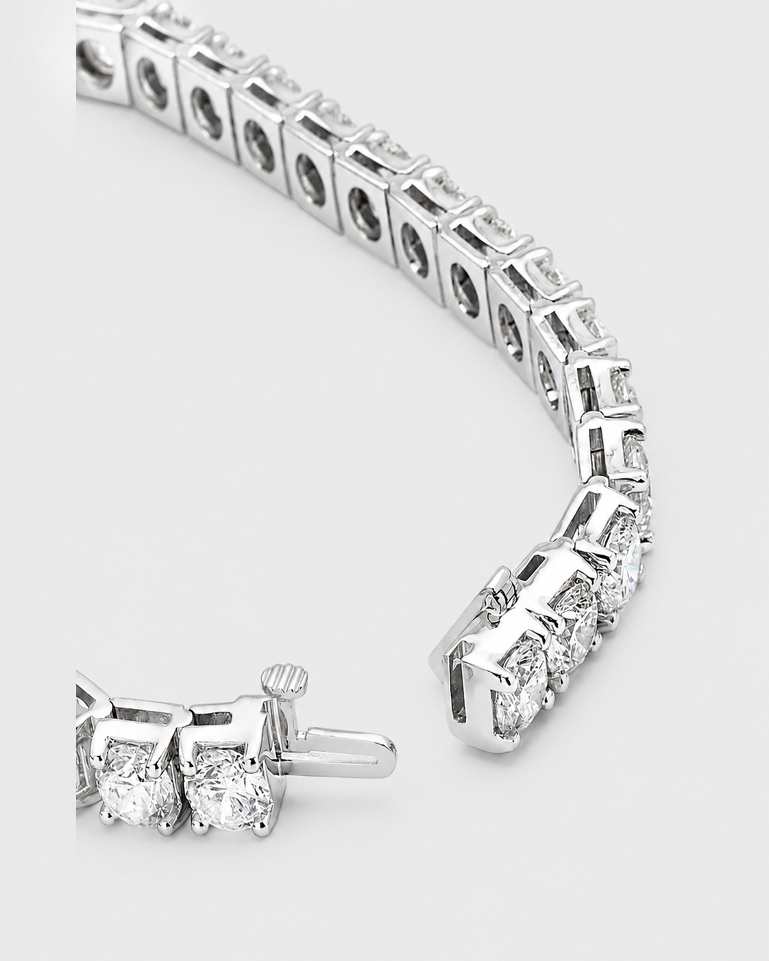 18K Gold vermial Plated Siloro Classic 3mm Moissanite Everyday Tennis Bracelet