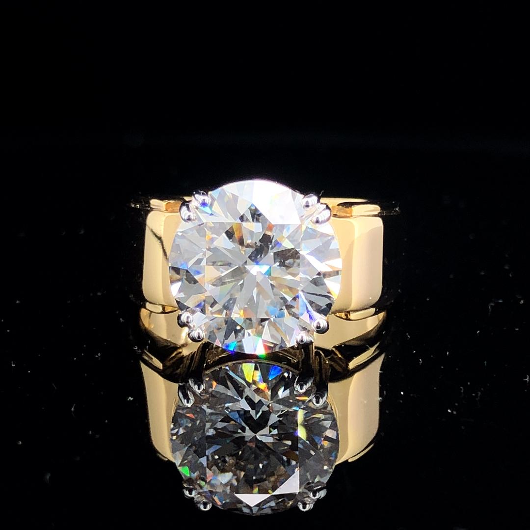 18KT Gold Plated royal Crown Men’s Solitaire Ring
