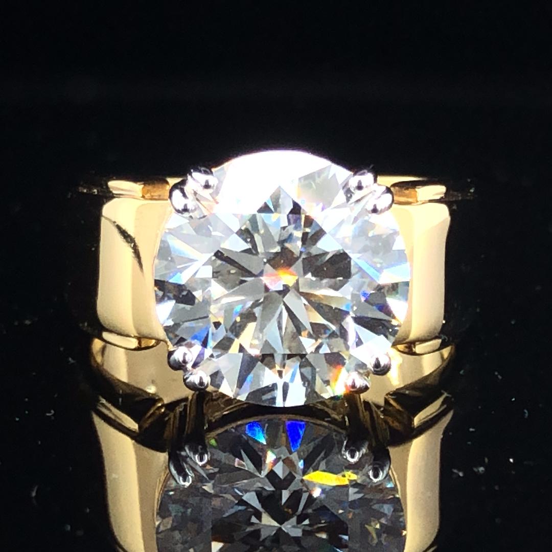 18KT Gold Plated royal Crown Men’s Solitaire Ring