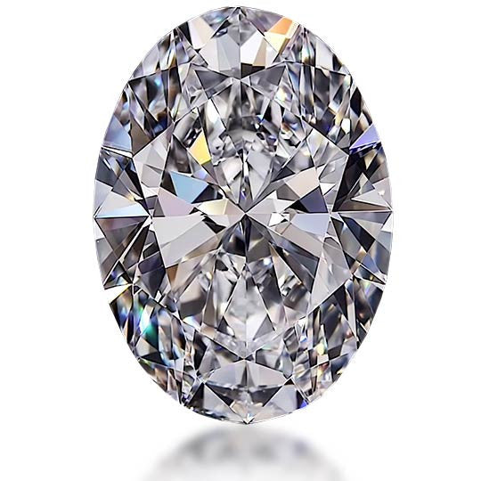 Oval Cut Certified Moissanite Diamond D VVS1